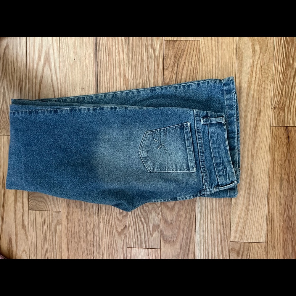🦋VINTAGE y2k Patchwork Low Rise Jeans - Picture 3 of 6